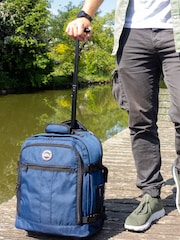 Cabin Max Blue Black Metz Underseat Hybrid 30 Litre Trolley Bag and Backpack - Image 2 of 5