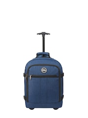 Cabin Max Blue Black Metz Underseat Hybrid 30 Litre Trolley Bag and Backpack - Image 4 of 5