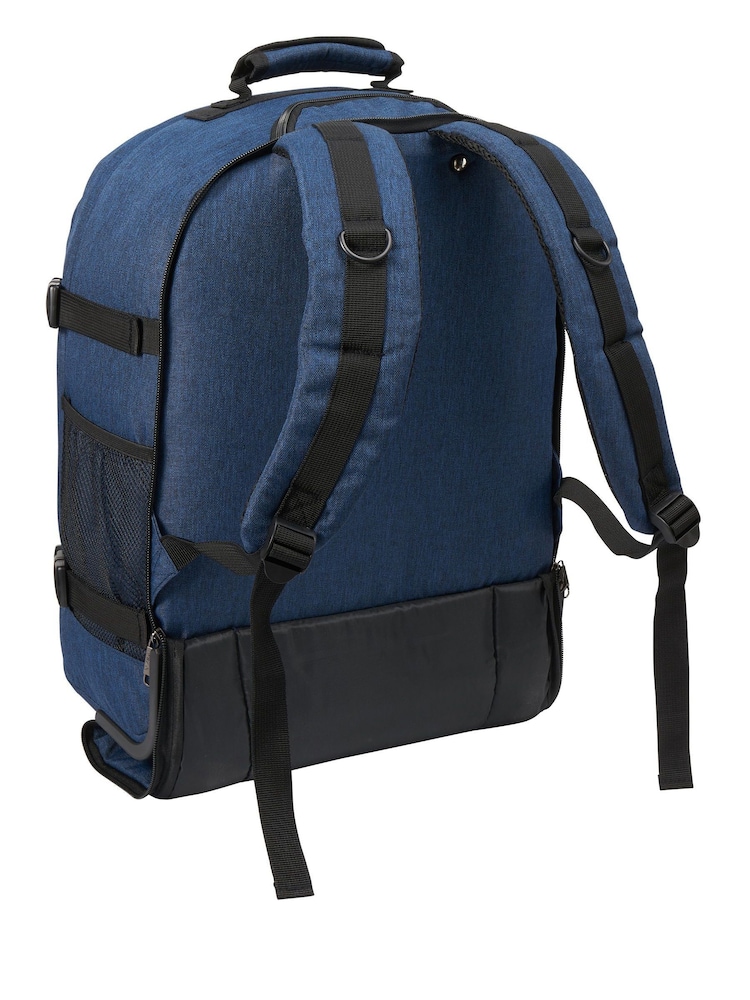 Cabin Max Blue Black Metz Underseat Hybrid 30 Litre Trolley Bag and Backpack - Image 5 of 5