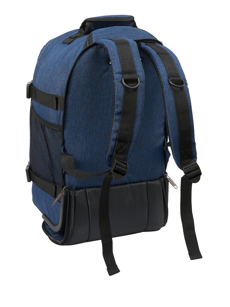 Cabin Max Blue Metz Underseat Hybrid Trolley Bag and Backpack 20 Litre - Image 3 of 6