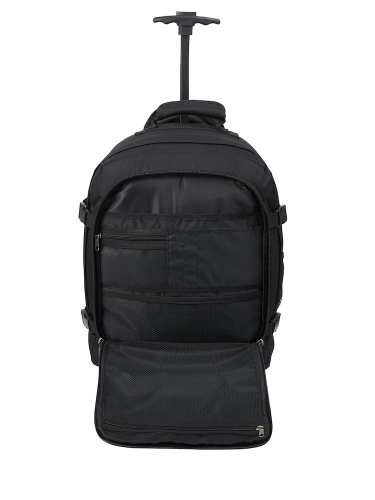 Cabin Max Dark Black Metz Underseat Hybrid 30 Litre Trolley Bag and Backpack - Image 6 of 6