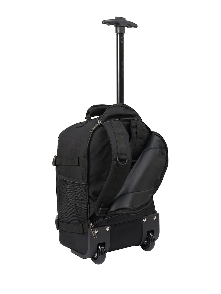 Cabin Max Black Metz Underseat Hybrid Trolley Bag and Backpack 20 Litre - Image 2 of 6