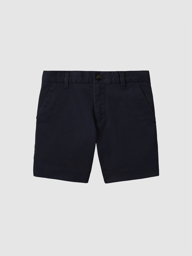 Reiss Navy Wicket 3-9 yrs Casual Chino Shorts - Image 2 of 5