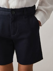 Reiss Navy Wicket 3-9 yrs Casual Chino Shorts - Image 3 of 5