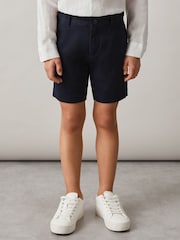 Reiss Navy Wicket 3-9 yrs Casual Chino Shorts - Image 4 of 5