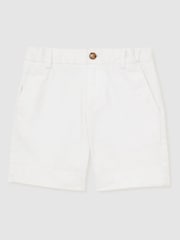 Reiss White Wicket 3-9 yrs Casual Chino Shorts - Image 2 of 6