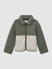 Reiss Sage Kyle 3-9 yrs Sherpa Zip-Through Jacket - Image 2 of 6