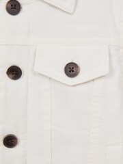 Reiss Ecru Diaz 9-14 yrs Cord Button Through Jacket - Image 5 of 5