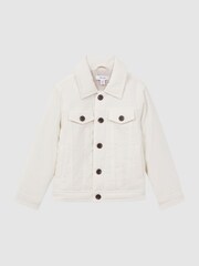 Reiss Ecru Diaz Cord Button Through Jacket - Image 2 of 5