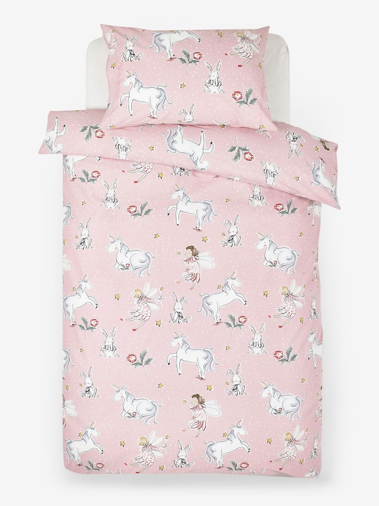 Pink Unicorn Duvet Cover and Pillowcase Set - Image 3 of 4