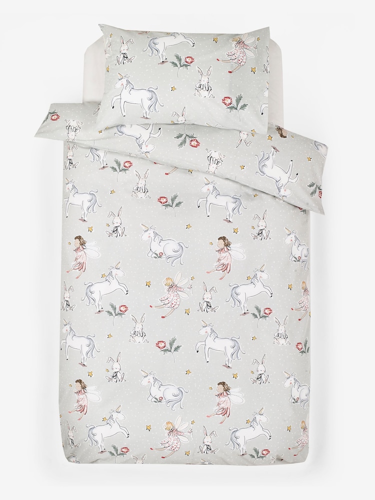 Pink Unicorn Duvet Cover and Pillowcase Set - Image 4 of 4