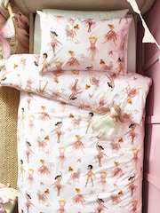 Ecru Cream 100% Cotton Printed Bedding Duvet Cover and Pillowcase Set - Image 3 of 5