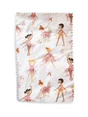 Ecru Cream 100% Cotton Printed Bedding Duvet Cover and Pillowcase Set - Image 5 of 5