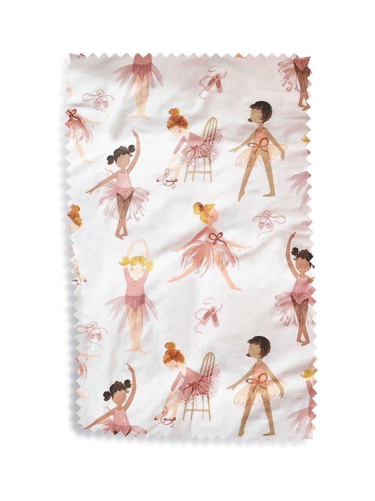 Ecru Cream 100% Cotton Printed Bedding Duvet Cover and Pillowcase Set - Image 5 of 5