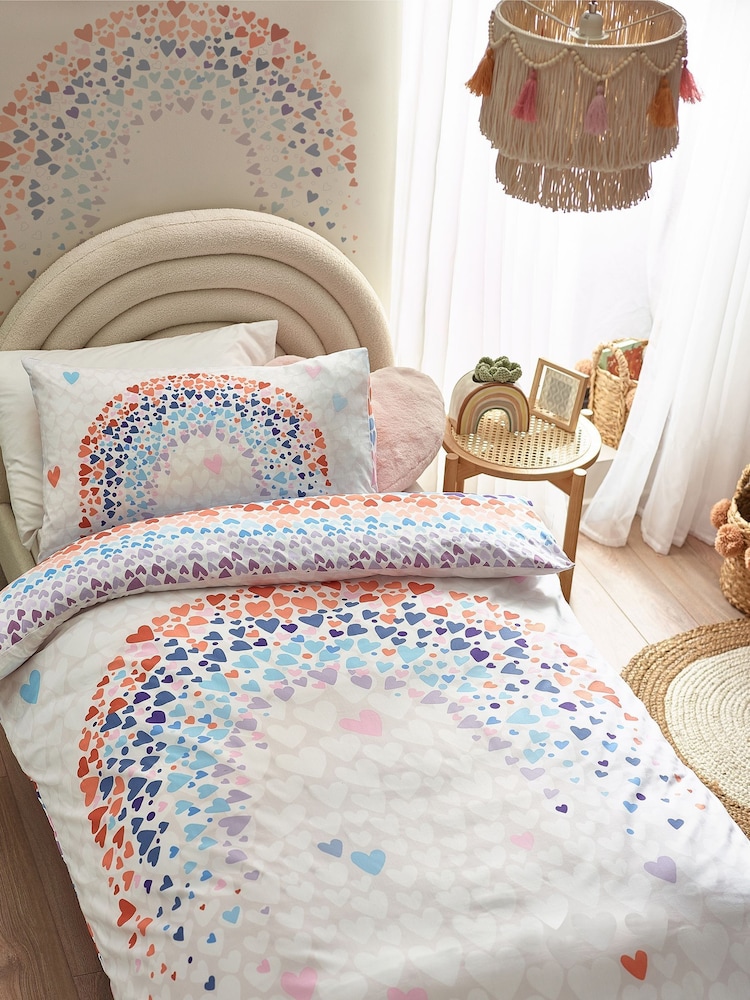Multi Printed Polycotton Duvet Cover and Pillowcase Bedding - Image 1 of 6