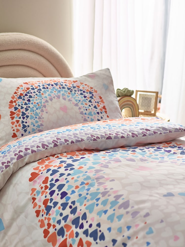 Multi Printed Polycotton Duvet Cover and Pillowcase Bedding - Image 2 of 6