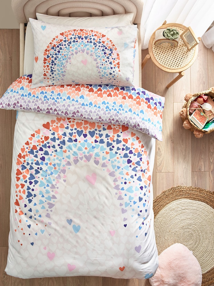 Multi Printed Polycotton Duvet Cover and Pillowcase Bedding - Image 3 of 6