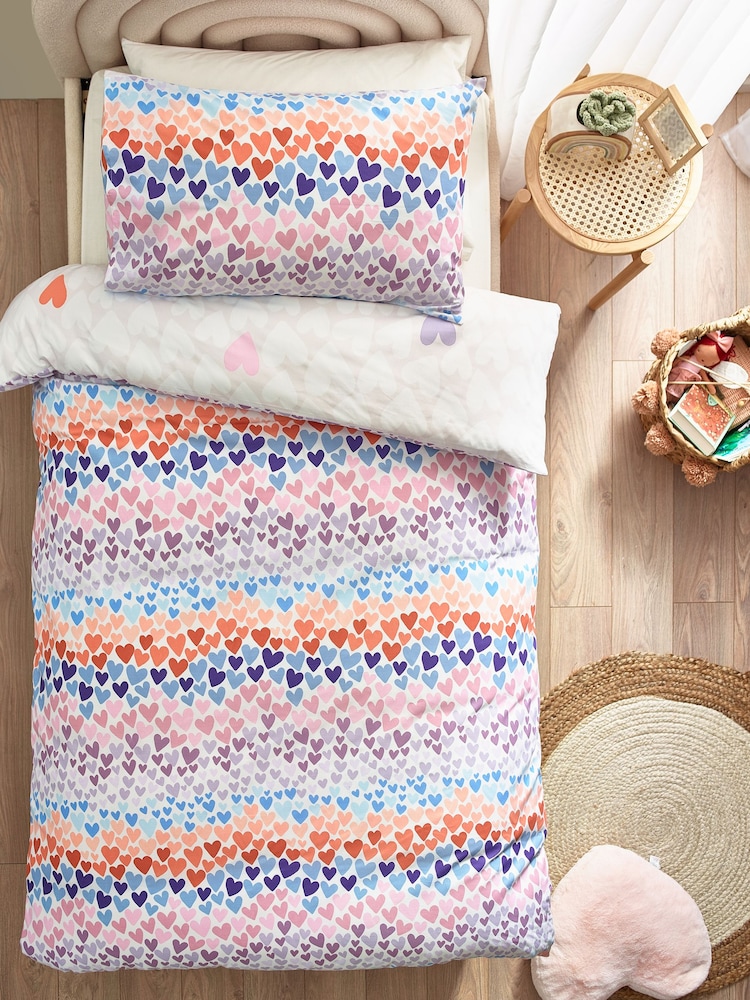 Multi Printed Polycotton Duvet Cover and Pillowcase Bedding - Image 4 of 6