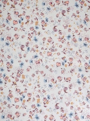 White Textured Floral Rainbow Ruffle Duvet Cover and Pillowcase Set - Image 8 of 8