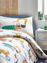 Ecru Diggers Duvet Cover and Pillowcase Set - Image 2 of 6