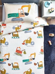 Ecru Diggers Duvet Cover and Pillowcase Set - Image 3 of 6