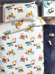 Ecru Diggers Duvet Cover and Pillowcase Set - Image 4 of 6