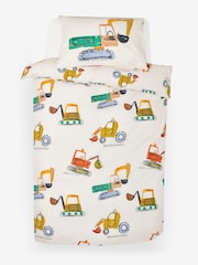 Ecru Diggers Duvet Cover and Pillowcase Set - Image 5 of 6
