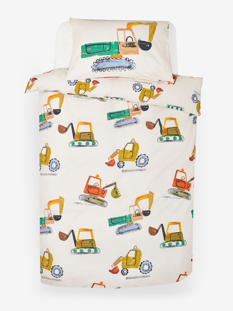 Ecru Diggers Duvet Cover and Pillowcase Set - Image 5 of 6