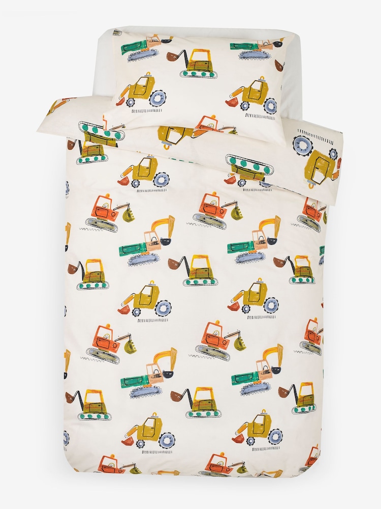 Ecru Diggers Duvet Cover and Pillowcase Set - Image 6 of 6