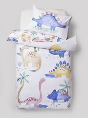 Natural Watercolour Dino Duvet Cover and Pillowcase Set - Image 7 of 10
