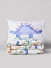 Natural Watercolour Dino Duvet Cover and Pillowcase Set - Image 8 of 10