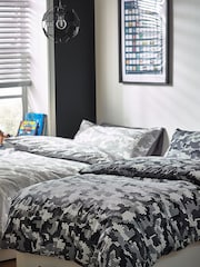 Mono Pixel Camo Duvet Cover and Pillowcase Set - Image 2 of 6