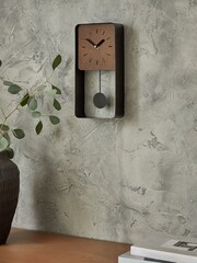 Black Bronx Pendulum Wall Clock - Image 1 of 5