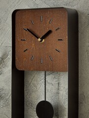 Black Bronx Pendulum Wall Clock - Image 2 of 5