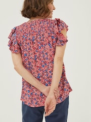 FatFace Red Kai Meadow Blouse - Image 2 of 5