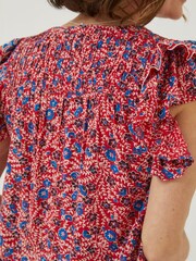 FatFace Red Kai Meadow Blouse - Image 3 of 5