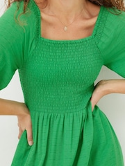 FatFace Green Adele Midi Dress - Image 4 of 5