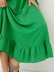 FatFace Green Adele Midi Dress - Image 5 of 5