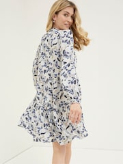 FatFace Cream Neema Batik Flowers Dress - Image 2 of 6