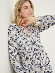 FatFace Cream Neema Batik Flowers Dress - Image 4 of 6