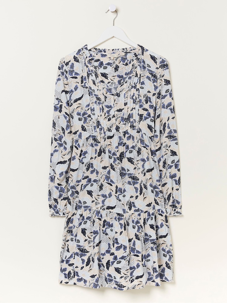 FatFace Cream Neema Batik Flowers Dress - Image 6 of 6