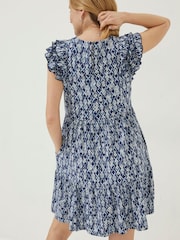 FatFace Blue Laurie Geo Jersey Dress - Image 2 of 5