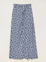 FatFace Blue Shona Geo Maxi Skirt - Image 5 of 5