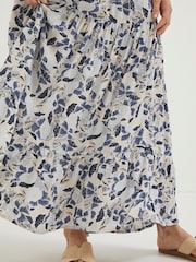 FatFace Natural Jayla Batik Flower Maxi Skirt - Image 4 of 5