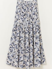 FatFace Natural Jayla Batik Flower Maxi Skirt - Image 5 of 5