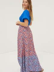 FatFace Red Francesca Meadow Maxi Skirt - Image 2 of 5