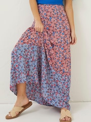 FatFace Red Francesca Meadow Maxi Skirt - Image 3 of 5