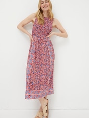 FatFace Red Anna Meadow Midi Dress - Image 1 of 5