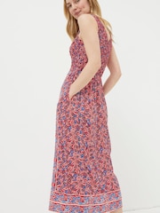FatFace Red Anna Meadow Midi Dress - Image 2 of 5