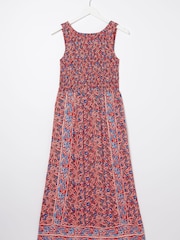 FatFace Red Anna Meadow Midi Dress - Image 5 of 5